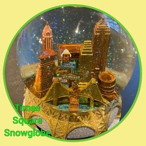 New York Times Square Revolving Snow Globe.